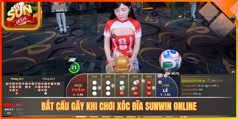 Bắt cầu gãy khi chơi Xóc Đĩa Sunwin online