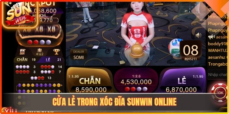 Cửa Lẻ trong Xóc Đĩa Sunwin online