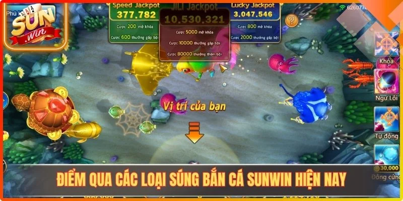 Điểm qua các loại súng bắn cá Sunwin hiện nay