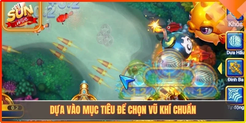 Dựa vào mục tiêu để chọn vũ khí chuẩn