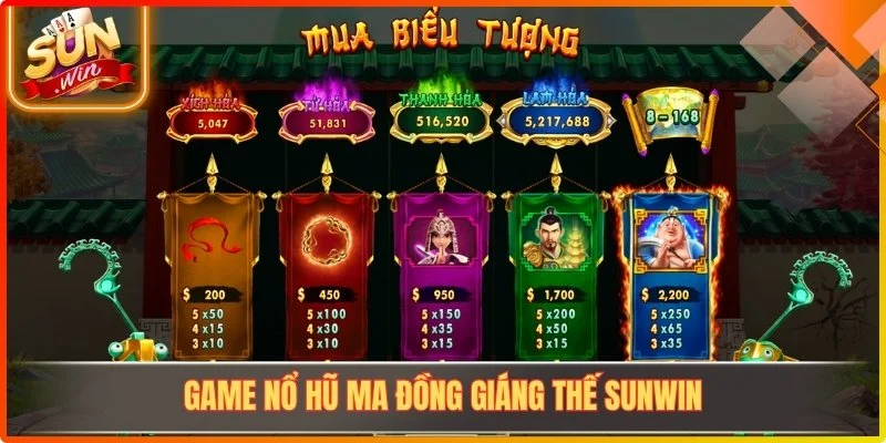 Game nổ hũ ma đồng giáng thế Sunwin