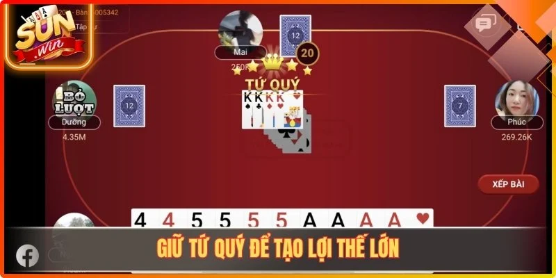 Giữ tứ quý để tạo lợi thế lớn