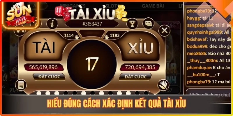 Hiểu đúng cách xác định kết quả Tài Xỉu