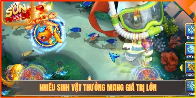 Nhiều sinh vật thưởng mang giá trị lớn