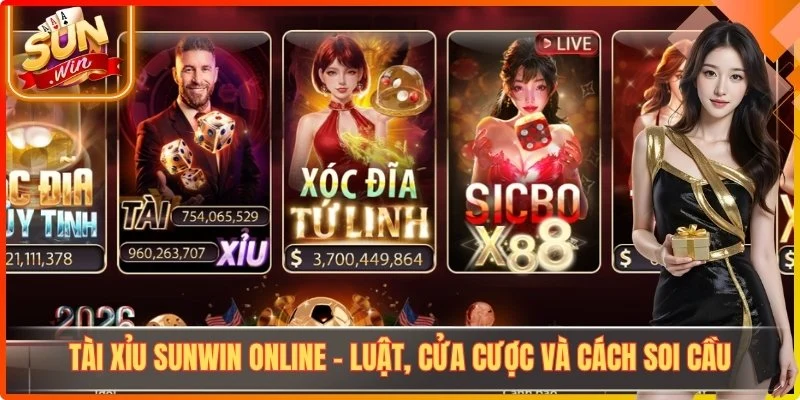 Tài Xỉu Sunwin Online - Luật, Cửa Cược Và Cách Soi Cầu
