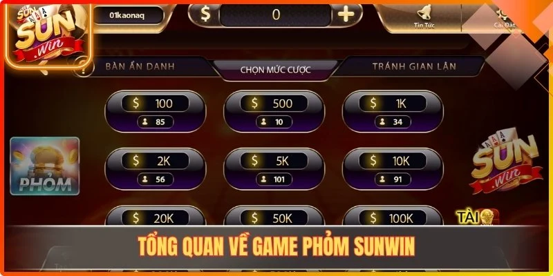 Tổng quan về game Phỏm Sunwin